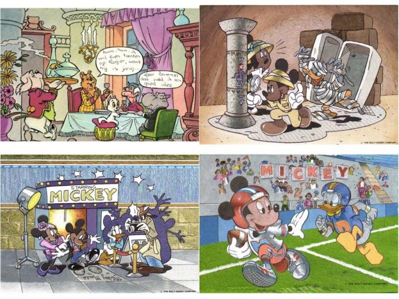 CARTOONS incl. DISNEY 66 Postcards mostly pre-1970