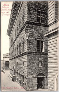 Siena Palazzo Piccolomini Oggi Del Governo Italy Postcard