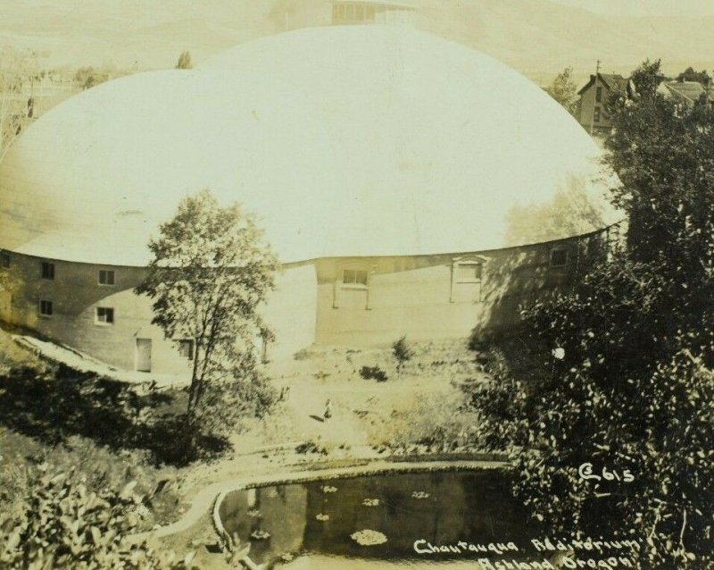 Circa 1905-10 RPPC Chautauqua Auditorium, Ashland, OR Real Photo Postcard P37