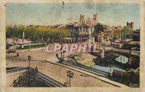 Old Postcard Narbonne (Aude) three bridges in the city entrance