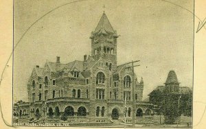 Postcard Early  View of Court House in Victoria County, TX.       aa2