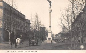 Lot337 colonna  chariot porta pia  real photo  roma italy