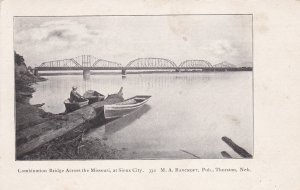 SIOUX CITY, Iowa, 1900-1910's; Combination Bridge Across The Missouri