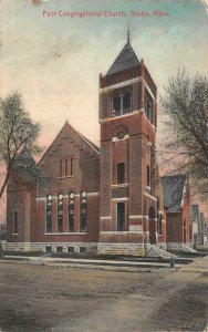 AUSTIN, MN Minnesota  FIRST CONGREGATIONAL CHURCH Mower County  c1910's Postcard