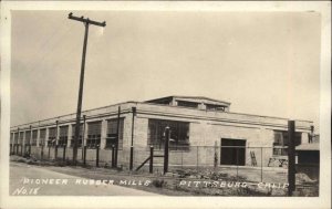 Pittsburg California CA Pioneer Rubber Mills c1920 Real Photo Postcard