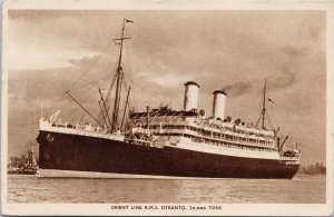 RMS 'Otranto' Orient Line Passenger Ship Postcard G71