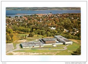 An aerial view of Champlain Secondary School, Pembroke, Ontario,  Canada, 40-60s