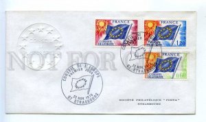 418311 FRANCE Council Europe 1975 Strasbourg European Parliament First Day COVER