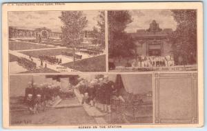 GREAT LAKES, Illinois  IL   Multi View  U.S. NAVAL STATION  1917  WWI  Postcard