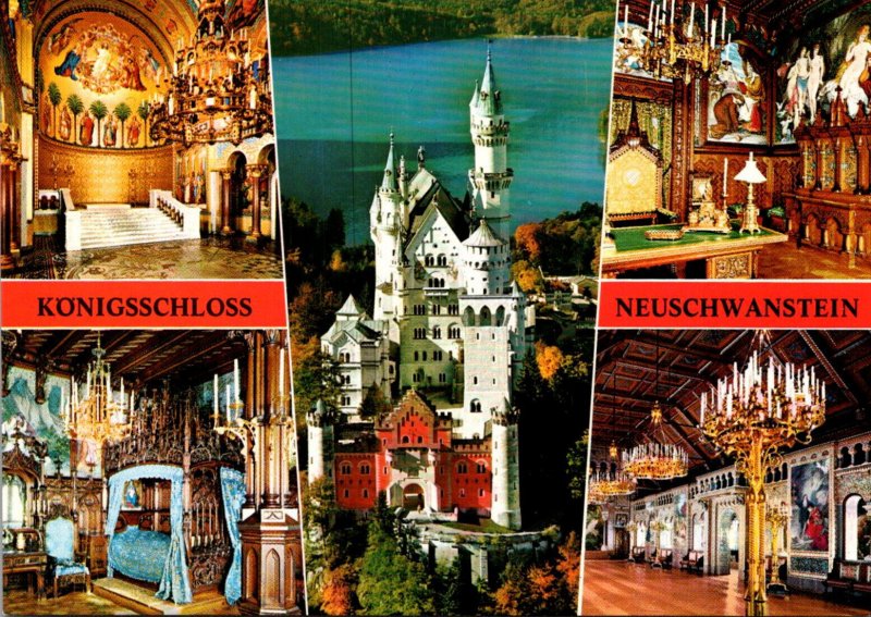 Germany Fouessen Koenigsschloss Neuschwanstein Multi View