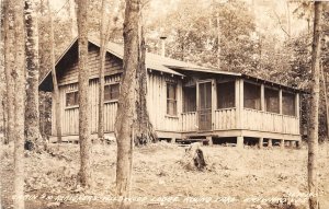 J42/ Round Lake Wisconsin RPPC Postcard c1940 Hayward Reasoners Lodge 139