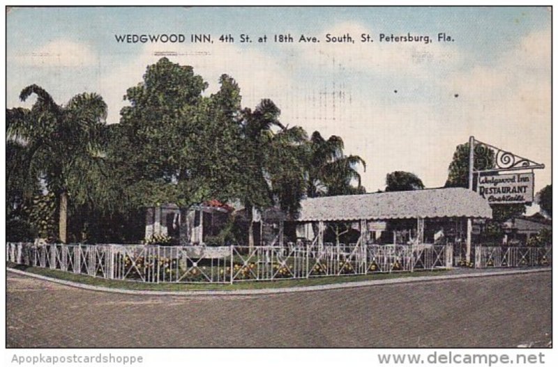 Florida Saint Petersburg Wedgwood Inn 1954