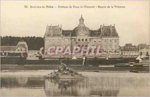 Old Postcard surroundings Melun Chateau de Vaux le Vicomte Basin Tritonne