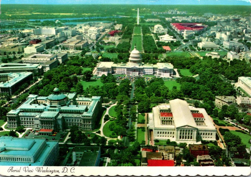 Washington D C Aerial View 1972