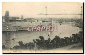 Old Postcard Marseille Fort St John and the Port of Entry