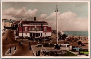 1930s BOURNEMOUTH, England UK RPPC Real Photo Postcard A View of the Baths