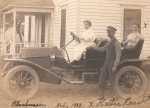 RPPC Nebraska Automobile Car NE Real Photo Postcard