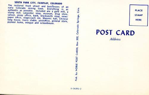 CO - South Park City at Fairplay