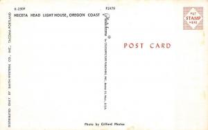 OR, Oregon       HECETA HEAD LIGHT HOUSE      Lighthouse         Postcard