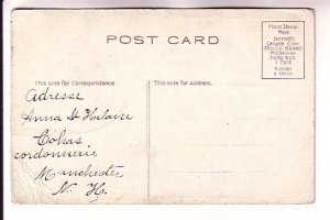 Scene by Bush, Sunset, Park Fountain, Framed Border