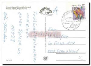 Postcard Modern Wiesen Flugaufnahme