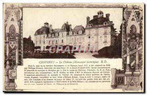 Old Postcard Cheverny Chateau