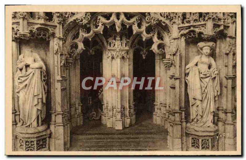 Old Postcard Bourg Brou Church Mausoleum of Philibert le Beau