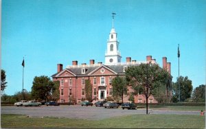 Dover Delaware Postcard 1950s New State House Chrome LJ