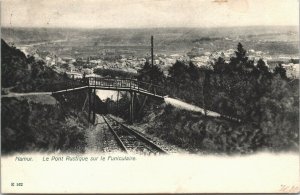 Belgium Namur Le Pont Rustique sur le Funiculaire Namen Vintage Postcard 03.76