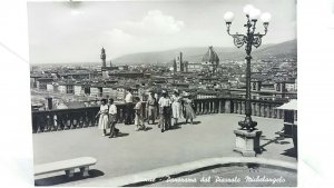 Vintage Rp Postcard Firenze Florence View From Michelangelo Square Real Photo