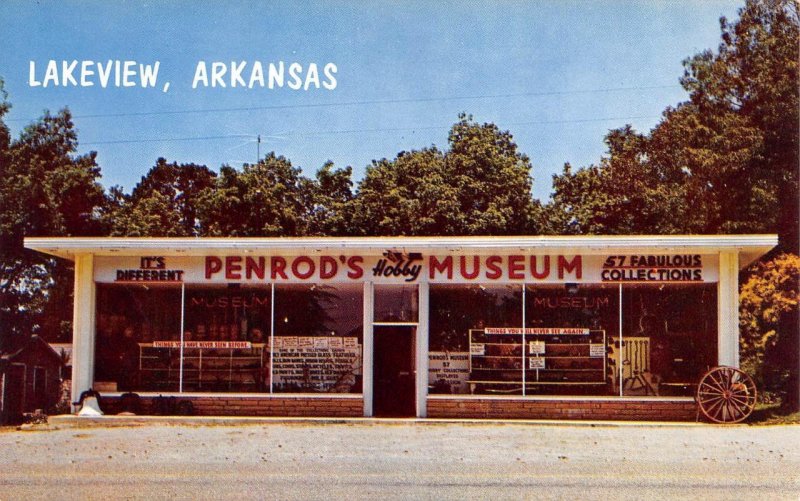 Lakeview, AR Arkansas  PENROD'S HOBBY MUSEUM  Baxter County  ROADSIDE  Postcard