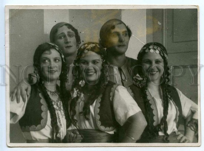 3130549 Russian BALLET Dancers GIPSY old RARE REAL PHOTO