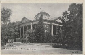 Baptist Church at Bainbridge Georgia USA Old Postcard