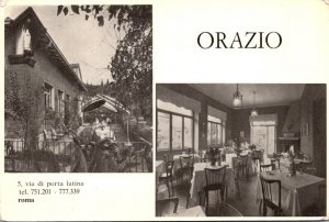 Italy Roma Rome Orazio Restaurant