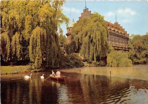 BG5991 cygne swan restaurant cafe  gladbeck wasserschloss wittringen   germany