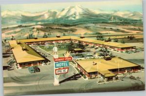Colorado Springs Albert Pick Motel - bird's eye artist rendition