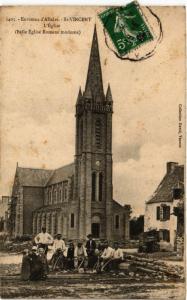 CPA Env. d'Allaire - St-Vincent - L'Église (Belle Église Romane... (293746)