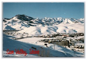 View From Dollar Mountain Sun Valley Idaho ID Continental Postcard Z8