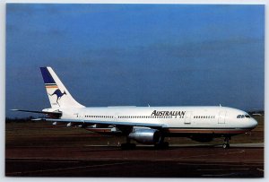 Aviation Postcard Australian Airlines Airbus A300B4-203 VH-TAD at Sydney EX9