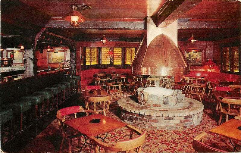 Postcard Homer Weimer's Hickory Hill Restaurant San Gabriel CA Buffet L.A. Co.
