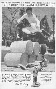 Ice Skating, Red McCarthy Chicago 1934 World's Fair Beekley Miller Postcard