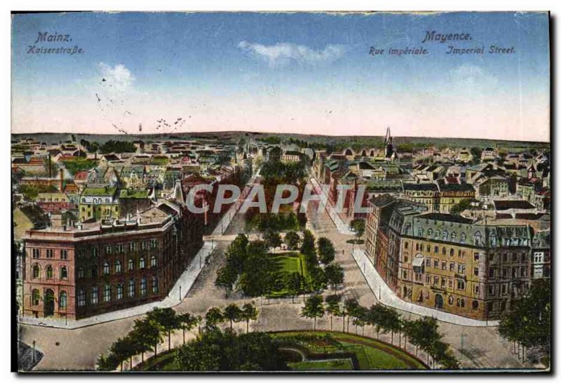 Old Postcard Mainz Kaiserstrasse