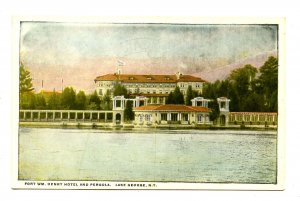 NY - Lake George. Fort William Henry Hotel & Pergola