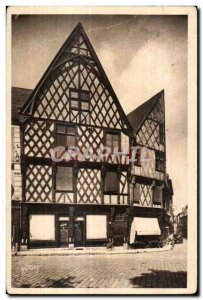 Old Postcard Bourges (Cher) old houses of the sixteenth century