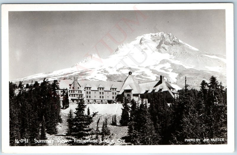 c1940s Government Camp OR RPPC Timerline Lodge Real Photo PC Jim Nutter Ore A207