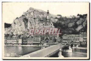 Postcard Dinant Old Bridge and Church Gitadelle