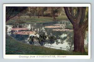 Knobnoster MO, Scenic Greetings, Missouri, Vintage Postcard
