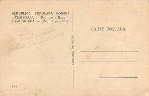 Timisoara Romania Bega river bridge 1950s