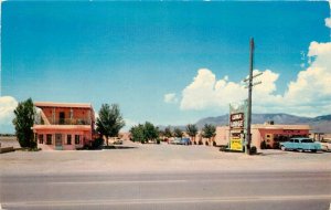 Postcard 1950s New Mexico Albuquerque Luna Lodge Route 66 autos NM24-737