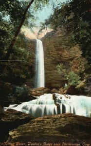 Vintage Postcard 1920's falling Water Walden's Ridge near Chattanooga TN